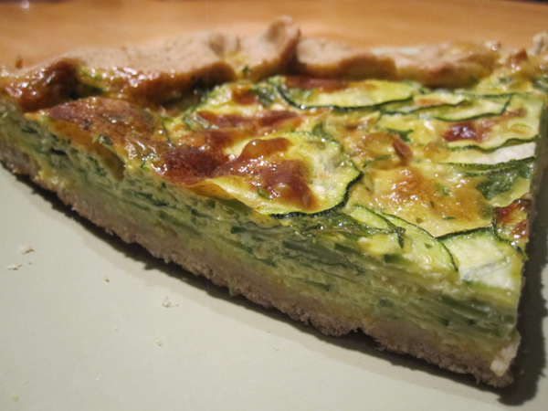 Quiche de calabacín al estragón Recetas Saludables